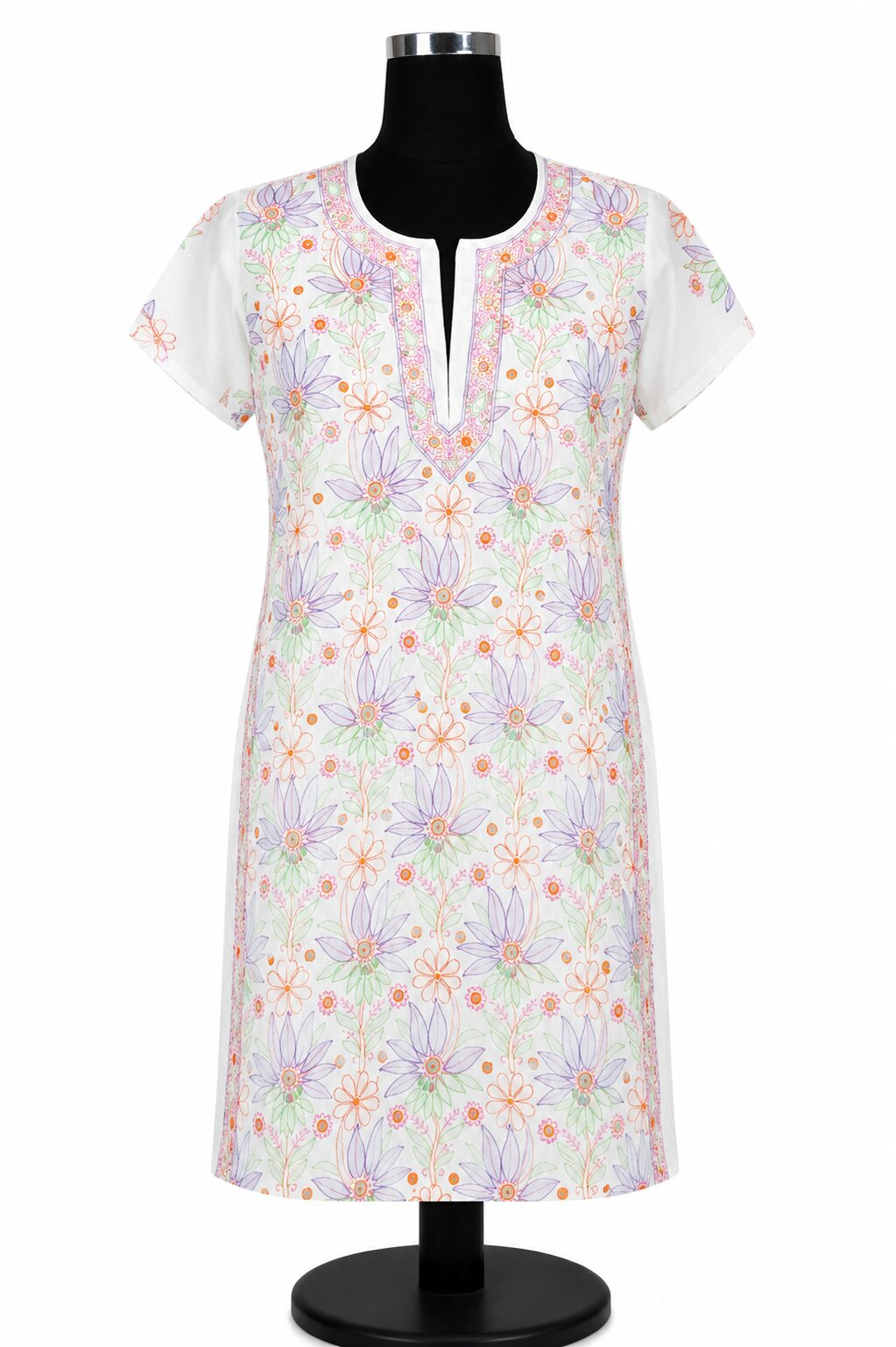 Lakhnavi Embroidery Kurti
